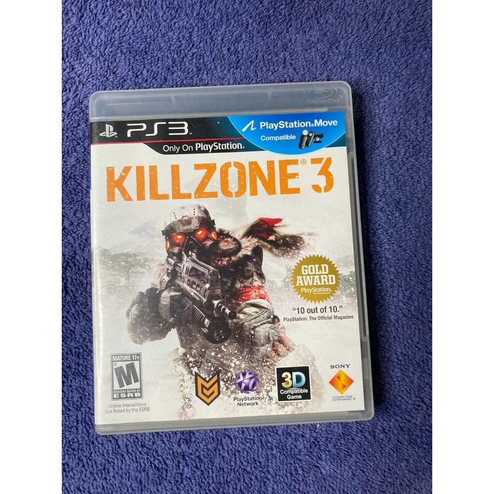Killzone 3 PS3 Sony PlayStation 3 2011 Disc and Case Tested FPS Shooter